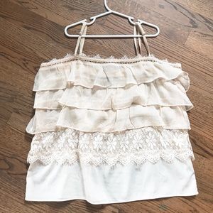 VINTAGE SHEER RUFFLED TOP!!🦋🦋🦋